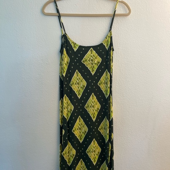MARC JACOBS
Small Redux Grunge Ikat Jersey Slip Dress In Green Multi - Picture 8 of 10